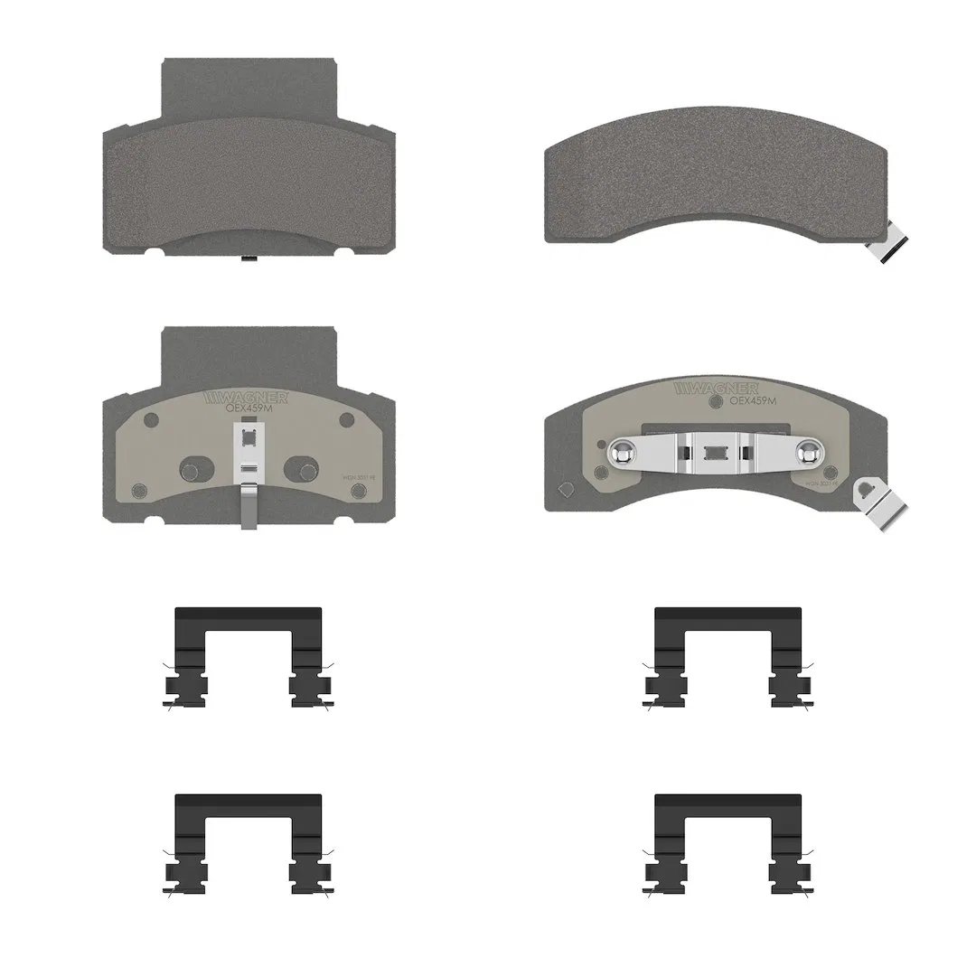OEX459M – WAGNER BRAKE Brake Pad, FMSI Number D459-7339 Semi-Metallic Set Of 4 With Mounting Hardware